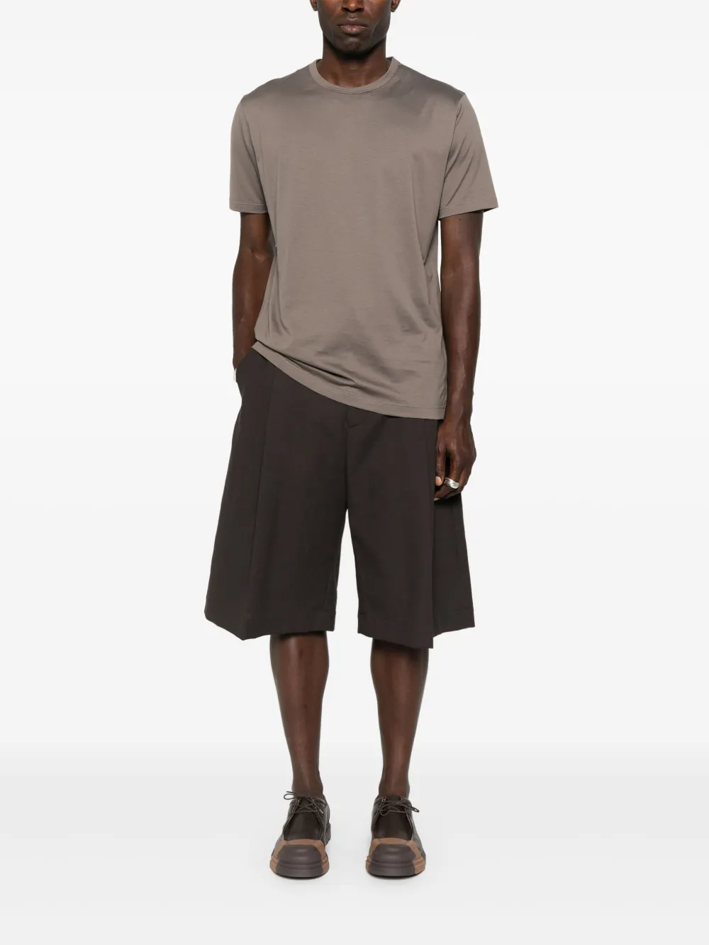 Sunspel cotton T-shirt - Bruin