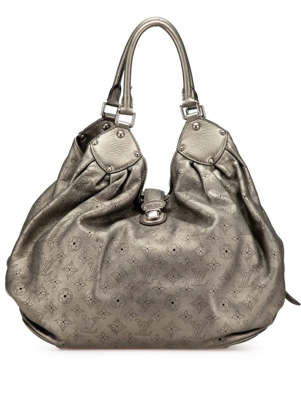 Pre-owned Louis Vuitton 2008 Monogram Mahina Xl Hobo Bag