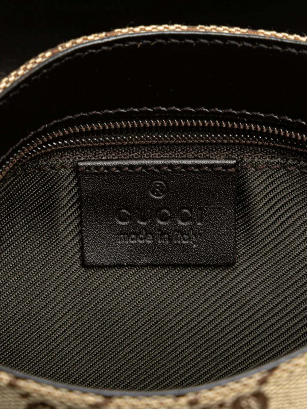 Pre-owned Gucci 2000-2015 Gg Canvas Jackie Belt Bag In Brown