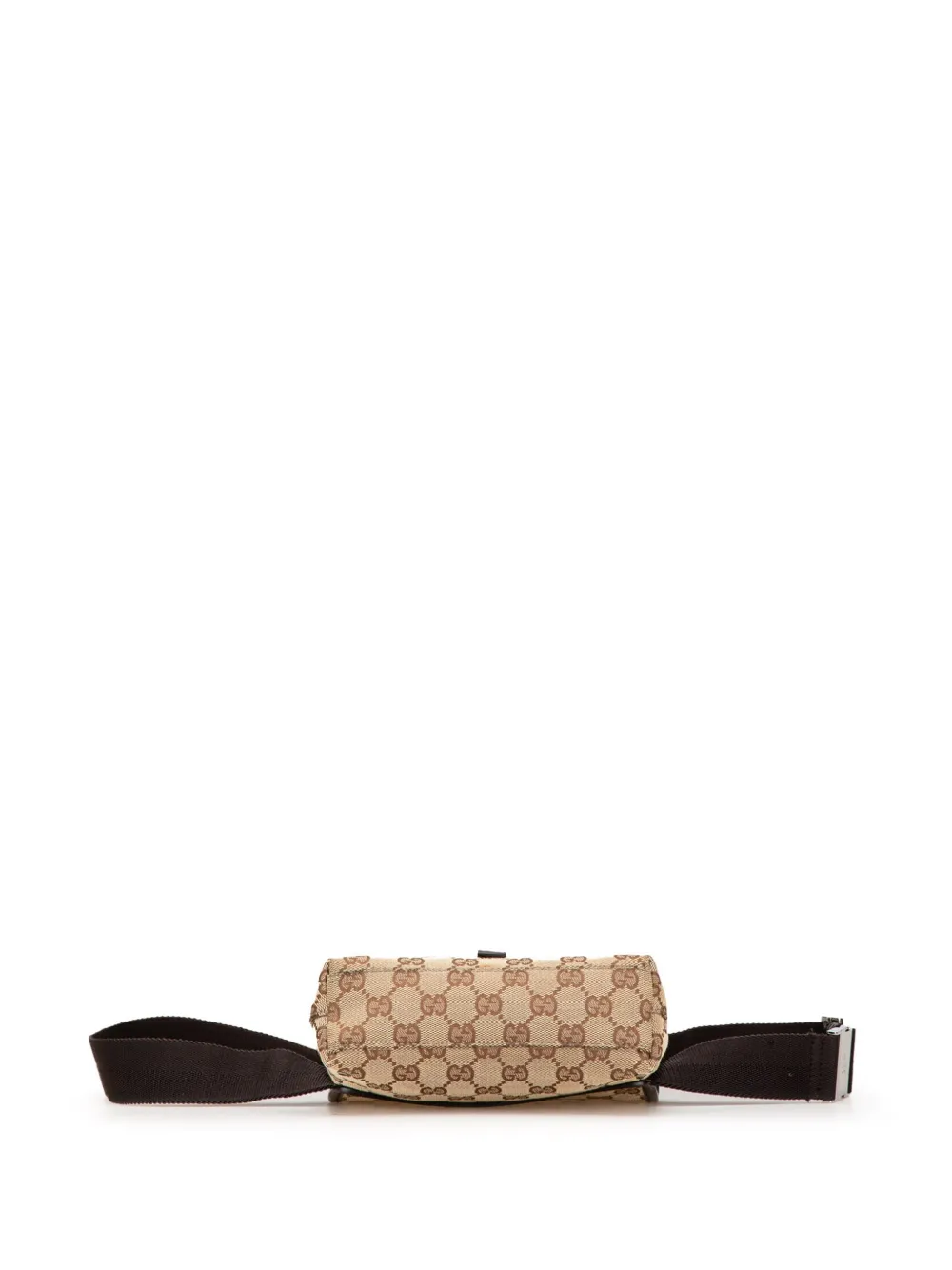 Pre-owned Gucci 2000-2015 Gg Canvas Jackie Belt Bag In Brown