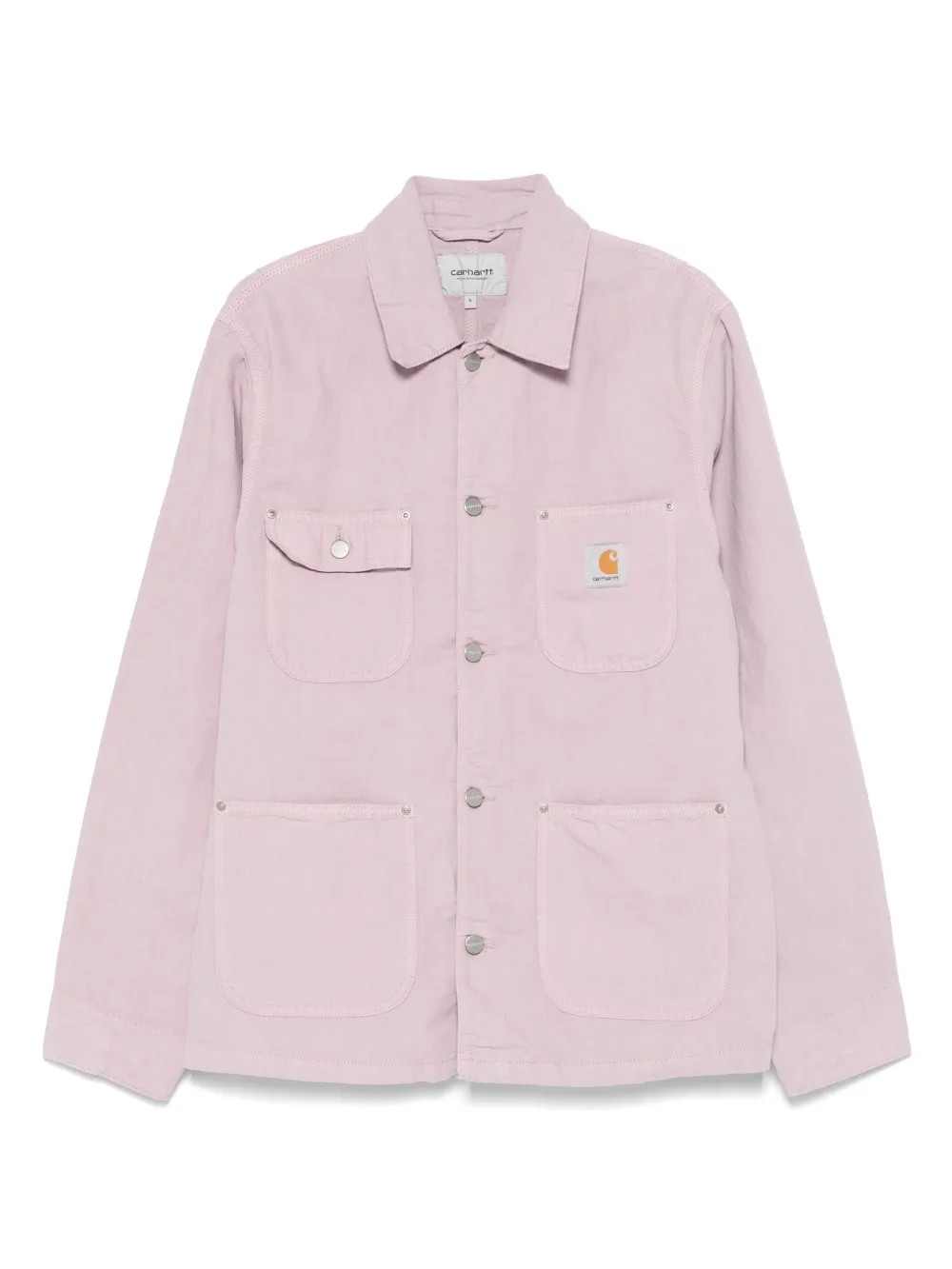 Carhartt WIP logo-patch denim jacket | Pink | Image 1