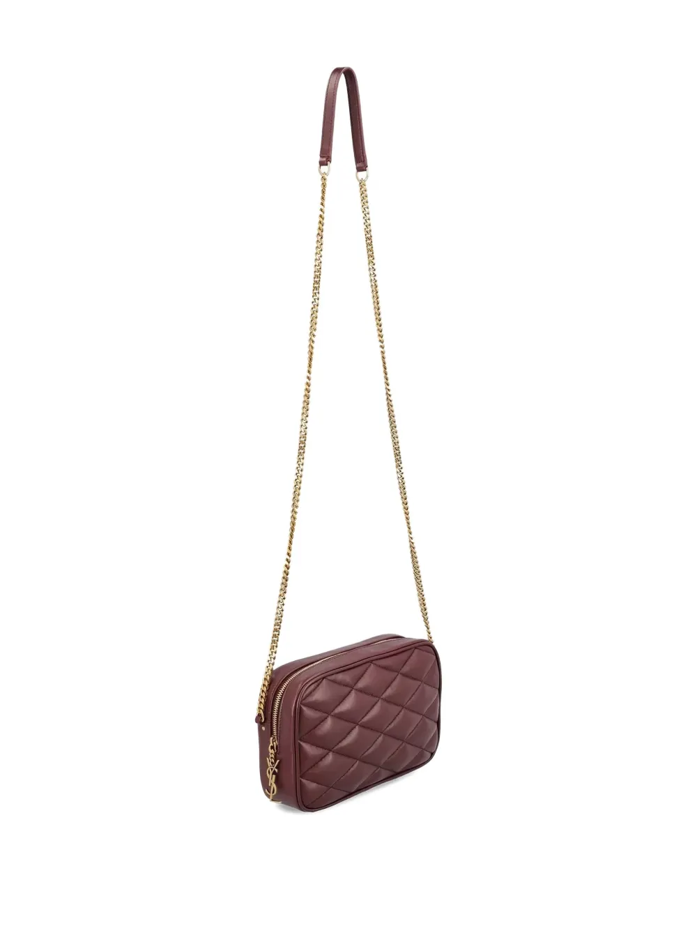 Saint Laurent Quilted Leather Shoulder Bag In Red