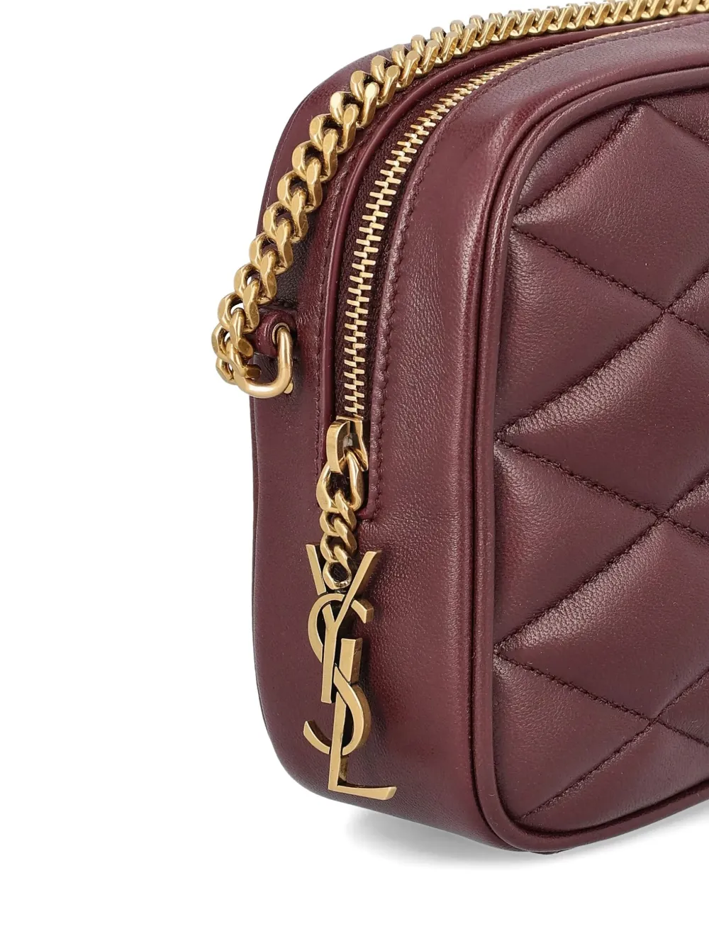 Saint Laurent Quilted Leather Shoulder Bag In Red