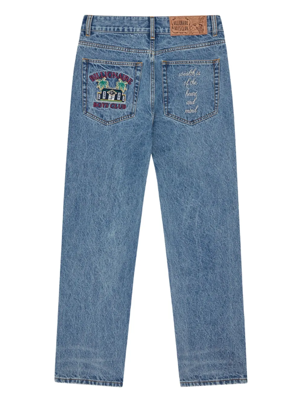 Billionaire Boys Club embroidered-pocket jeans - Blauw