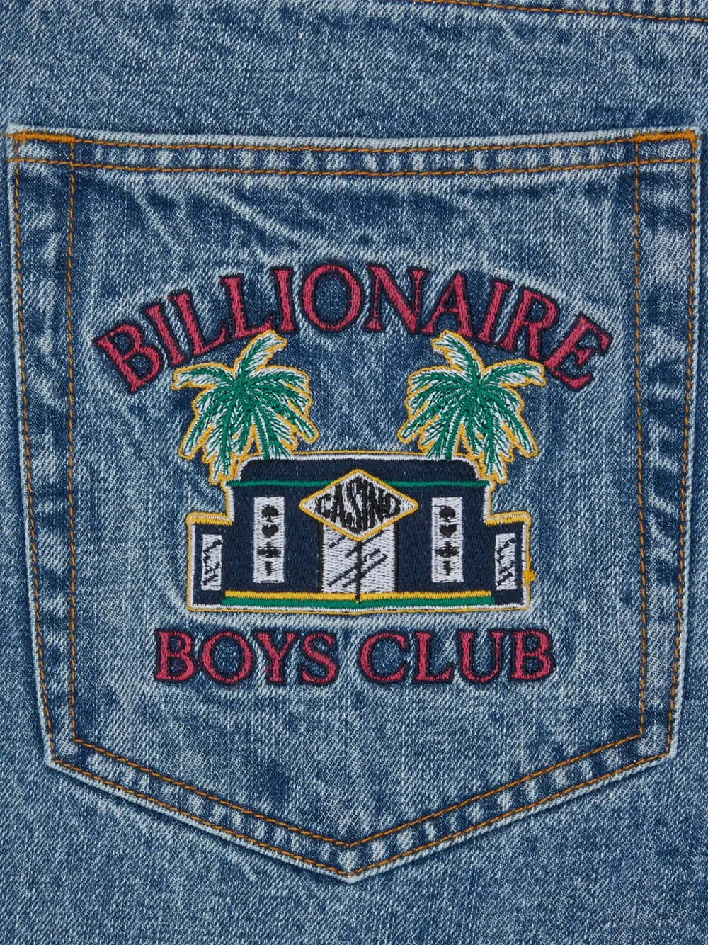 Billionaire Boys Club Embroidered-pocket Jeans In Blue