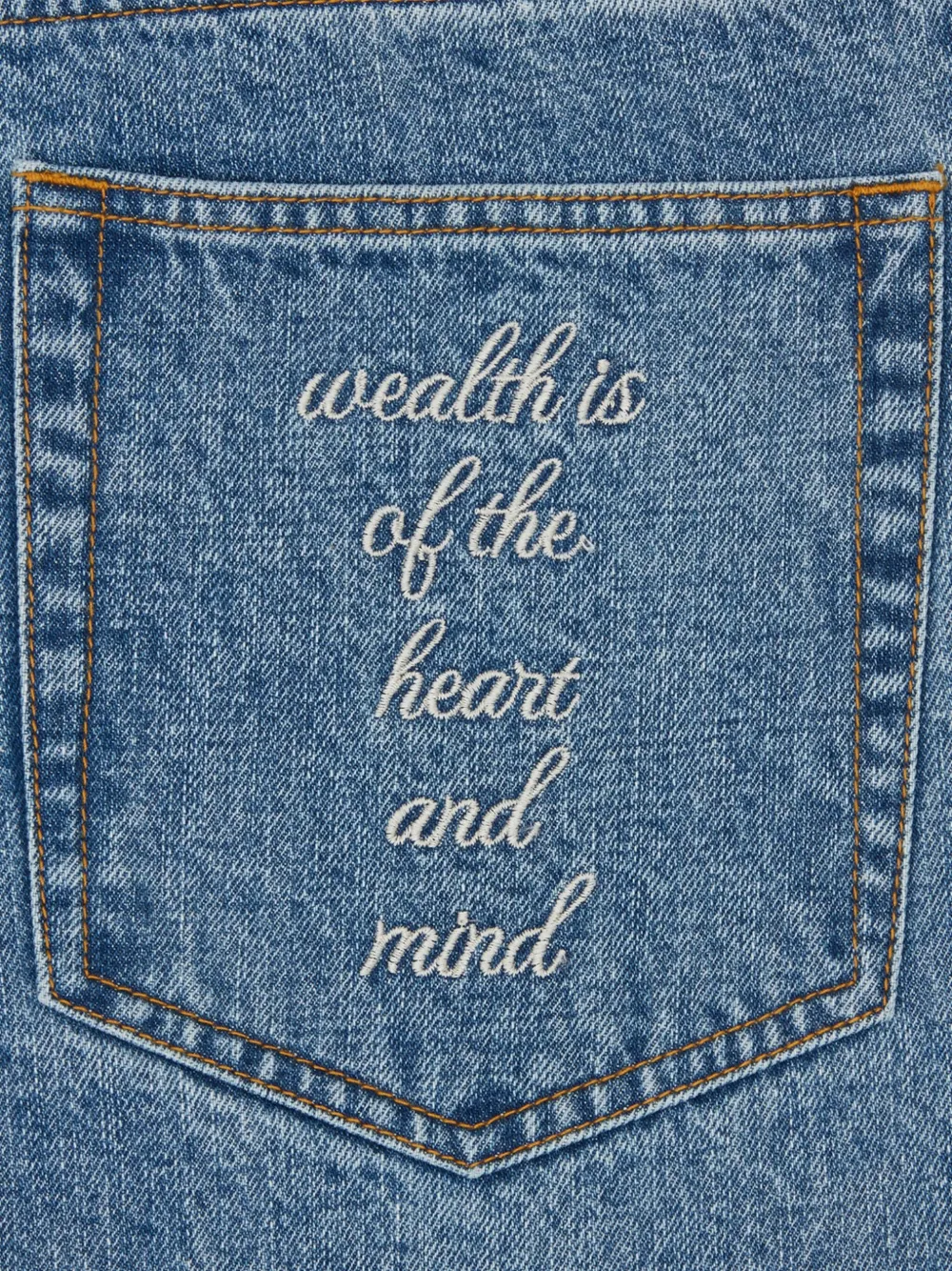 Billionaire Boys Club Embroidered-pocket Jeans In Blue