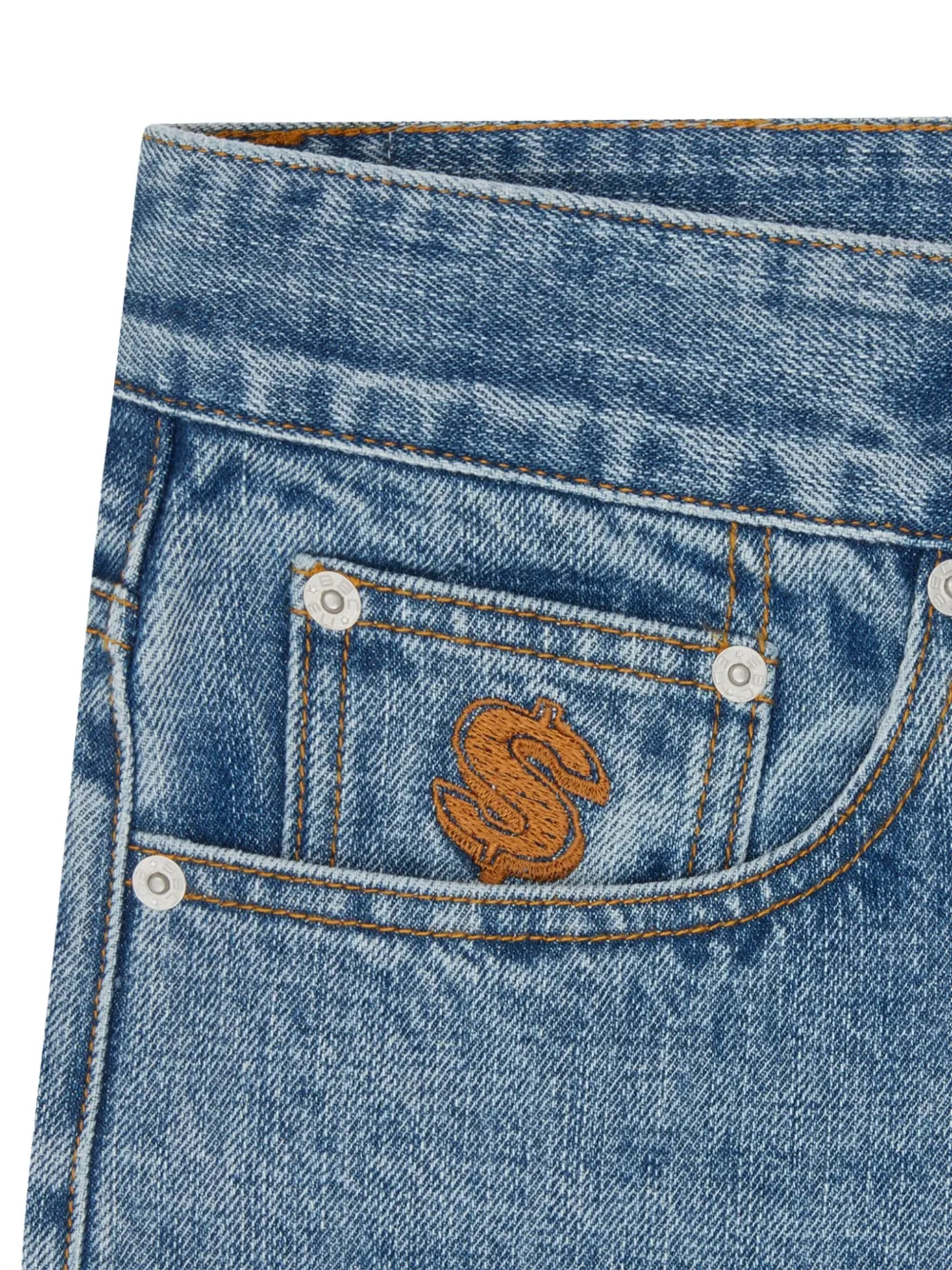 Billionaire Boys Club Embroidered-pocket Jeans In Blue