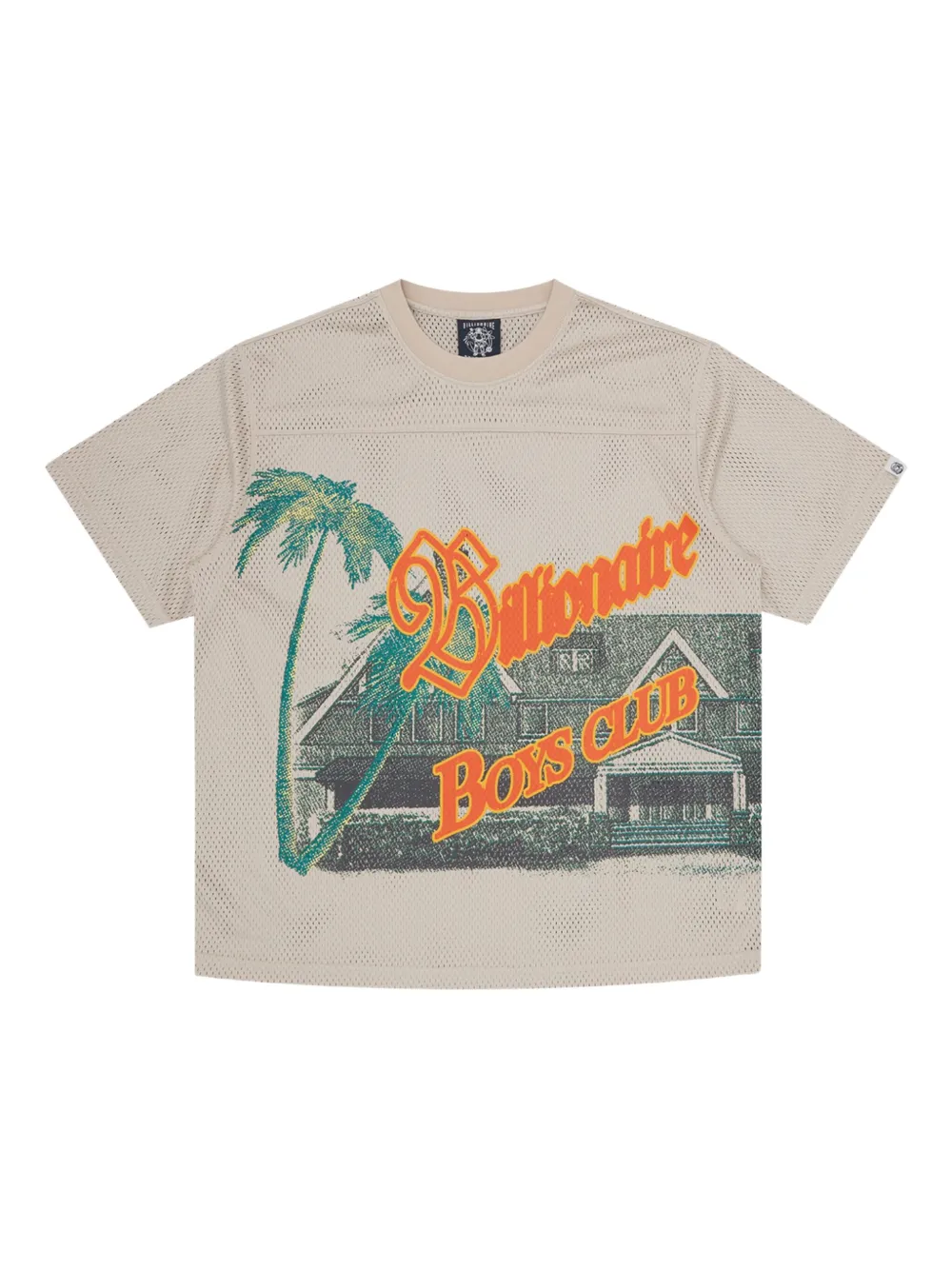 Billionaire Boys Club graphic-print mesh T-shirt | Neutrals | Image 1