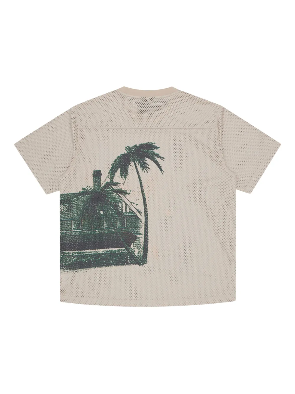 Billionaire Boys Club graphic-print mesh T-shirt - Beige