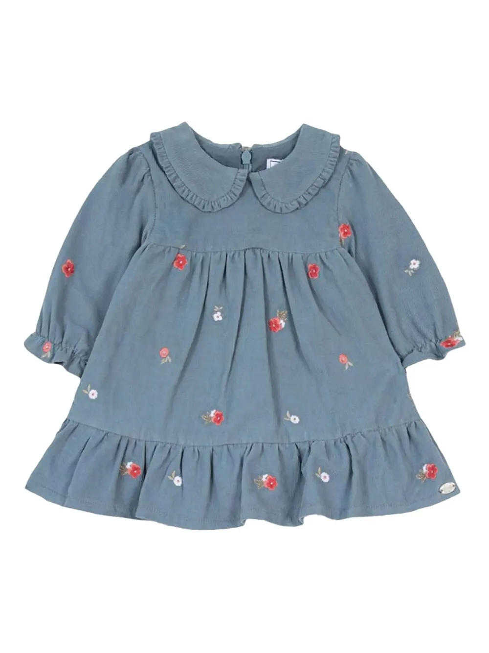 Tartine Et Chocolat floral-embroidery dress Blauw