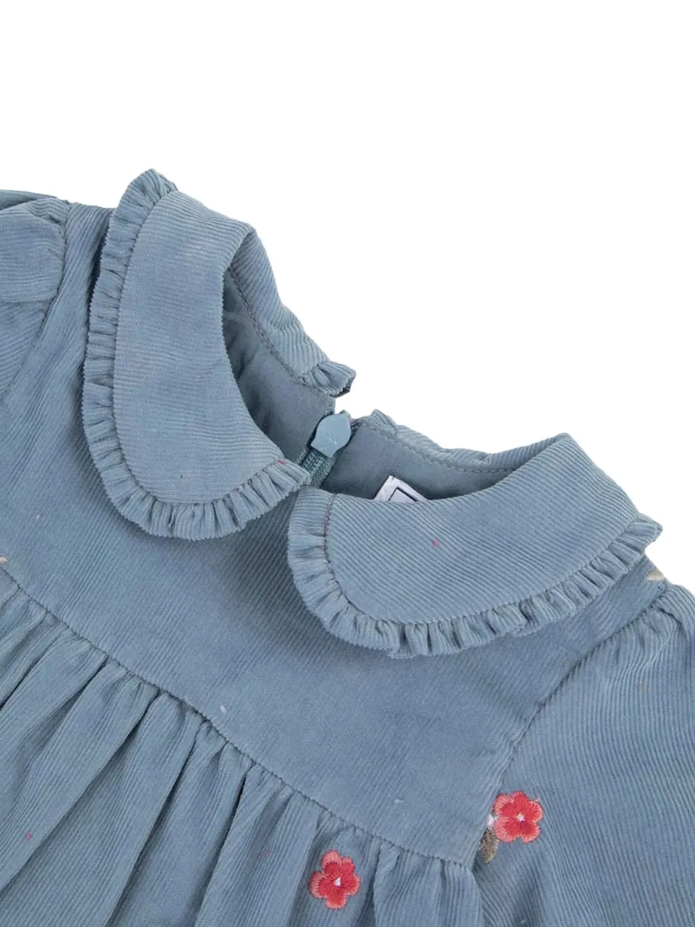 Tartine Et Chocolat floral-embroidery dress Blauw