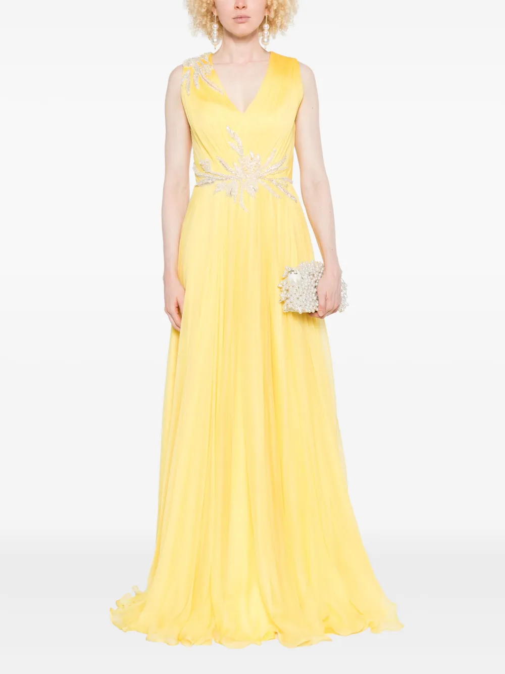 M.Marquise Zayda dress - Geel