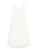 M.Marquise silk-blend dress - White
