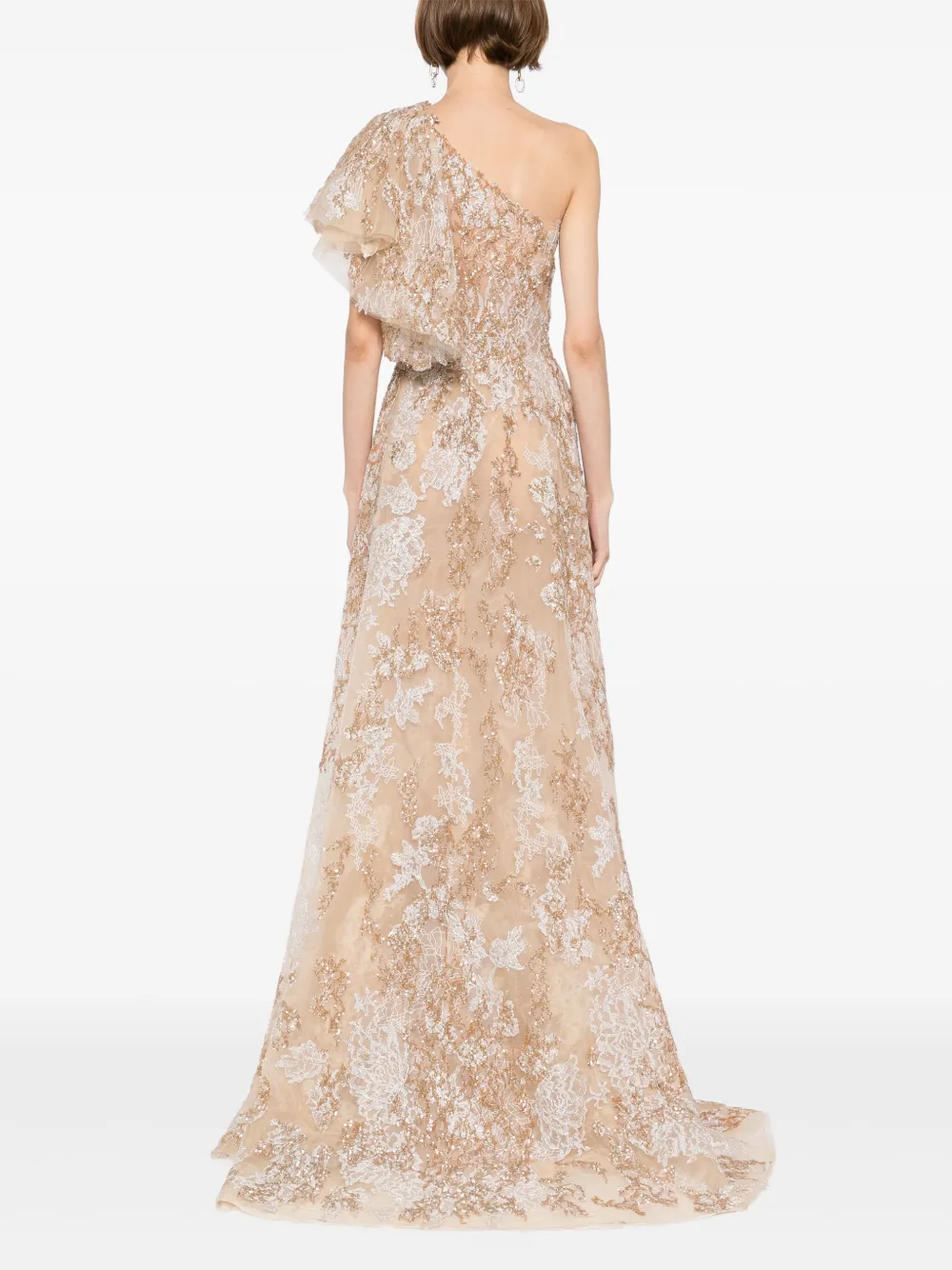 Saiid Kobeisy embroidered maxi dress Goud