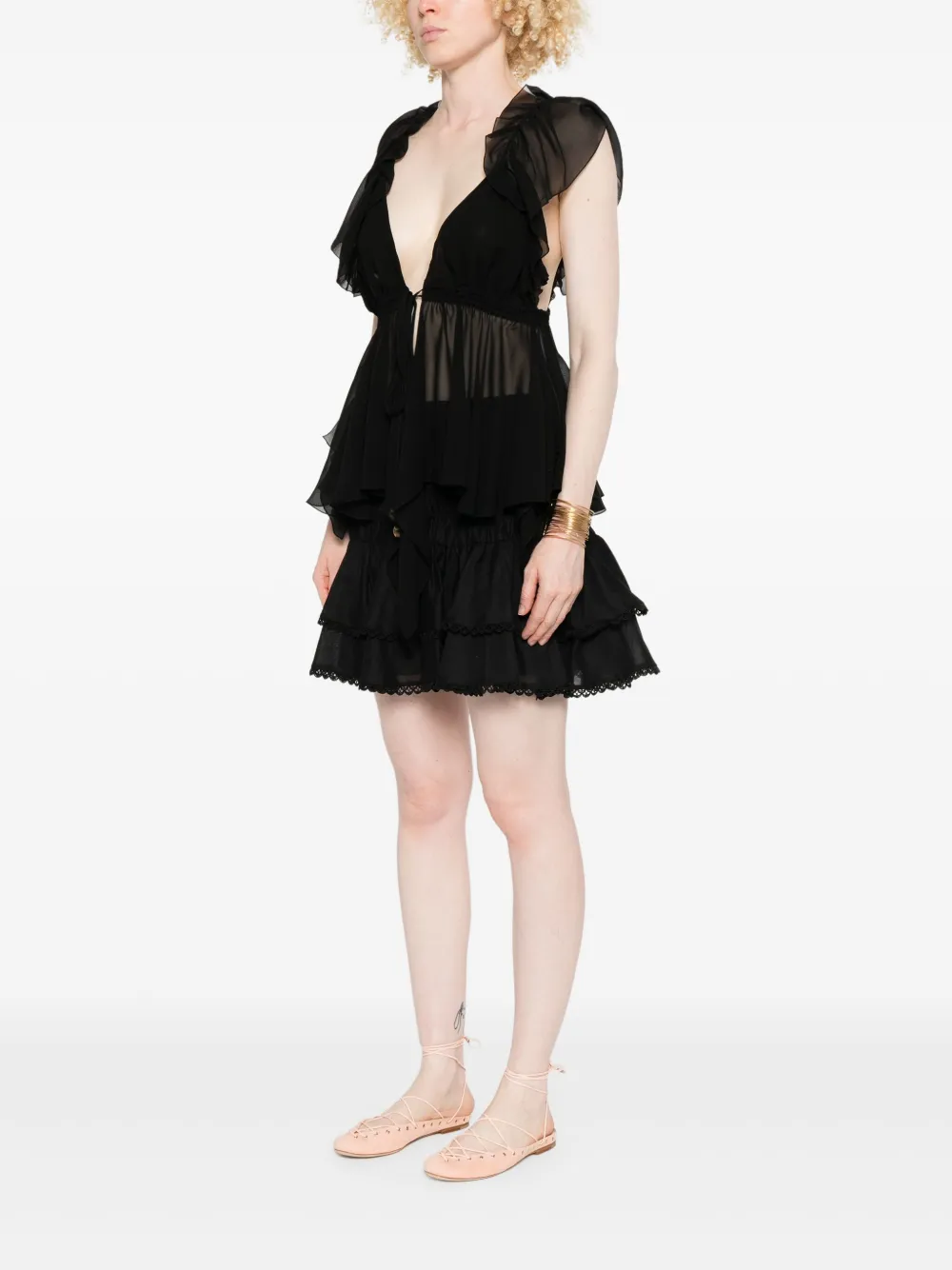 Chloé Zijden blouse Zwart