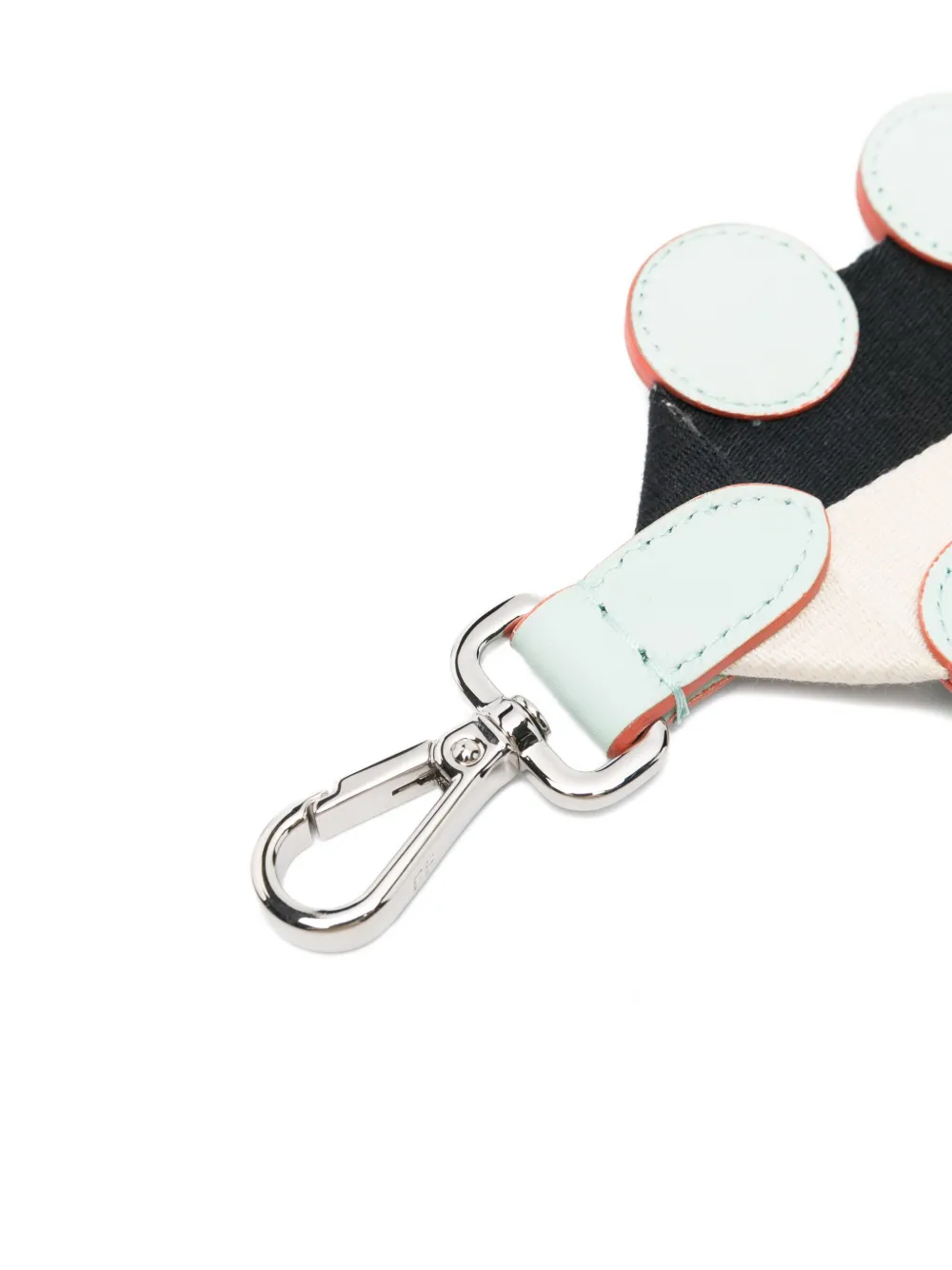 FENDI Leren schouderband Beige