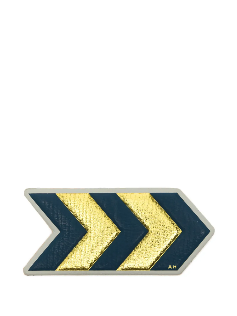 Anya Hindmarch x Charlotte Stockdale chevron leather sticker - Blue