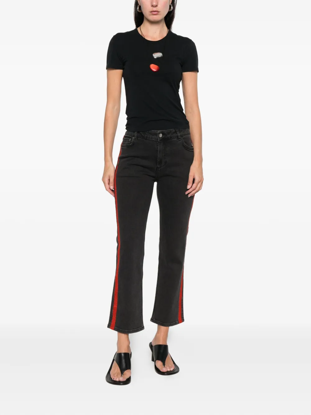 Victoria Victoria Beckham Denim jeans met streep - Grijs