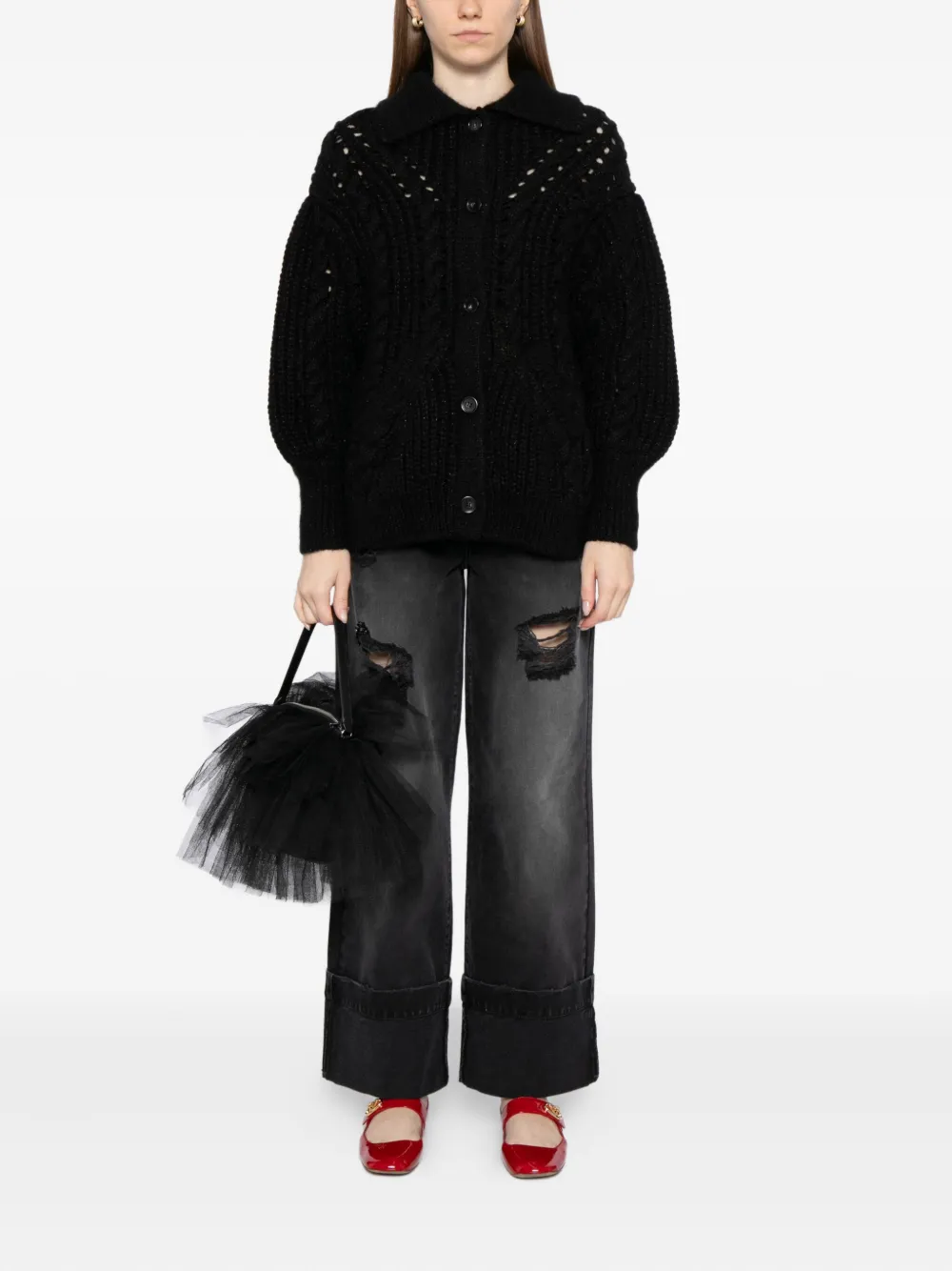 Simone Rocha sculpted chunky cardigan | Cardigans | Image 2