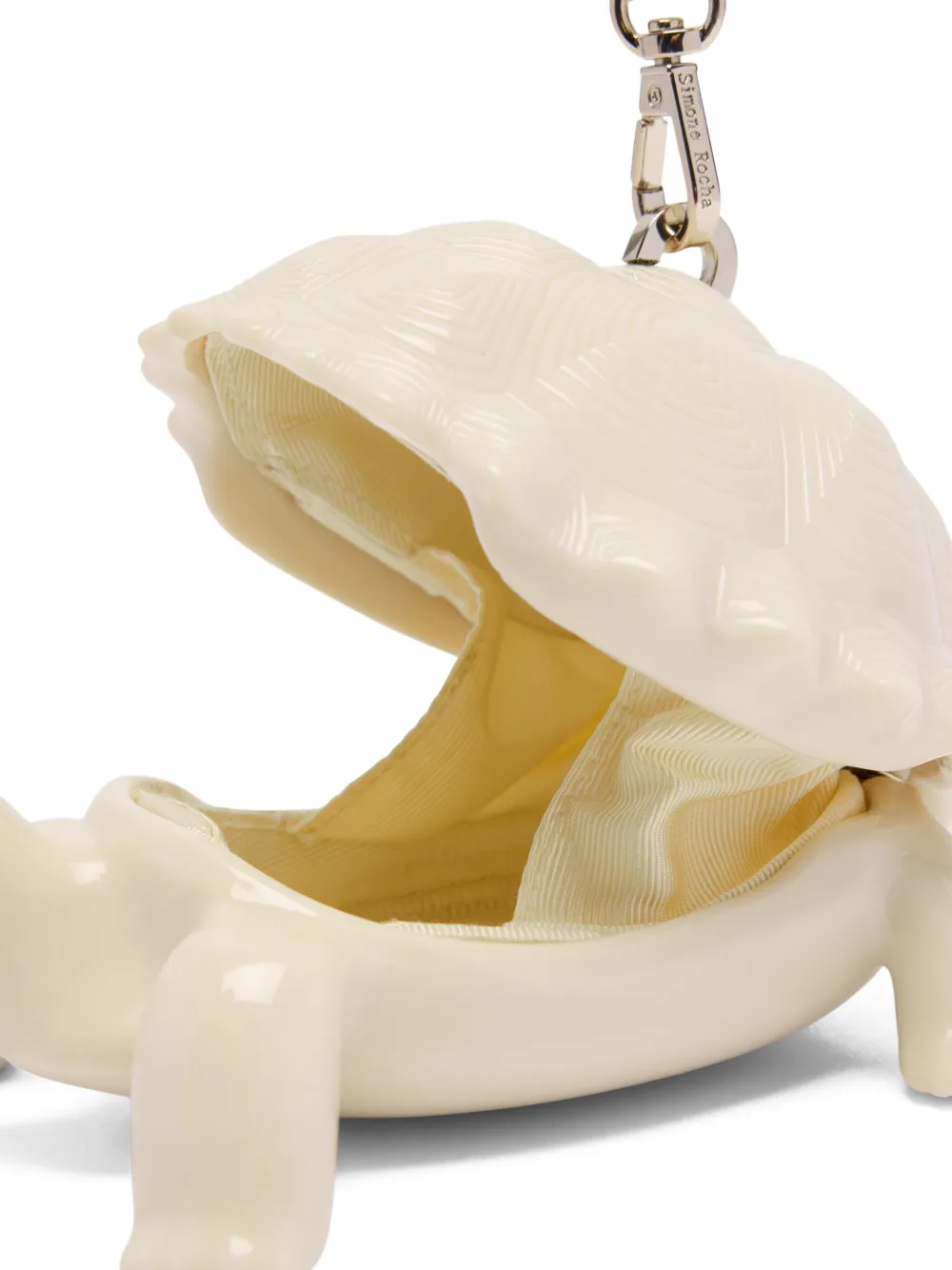 Simone Rocha Turtle clutch met imitatieparel - Beige