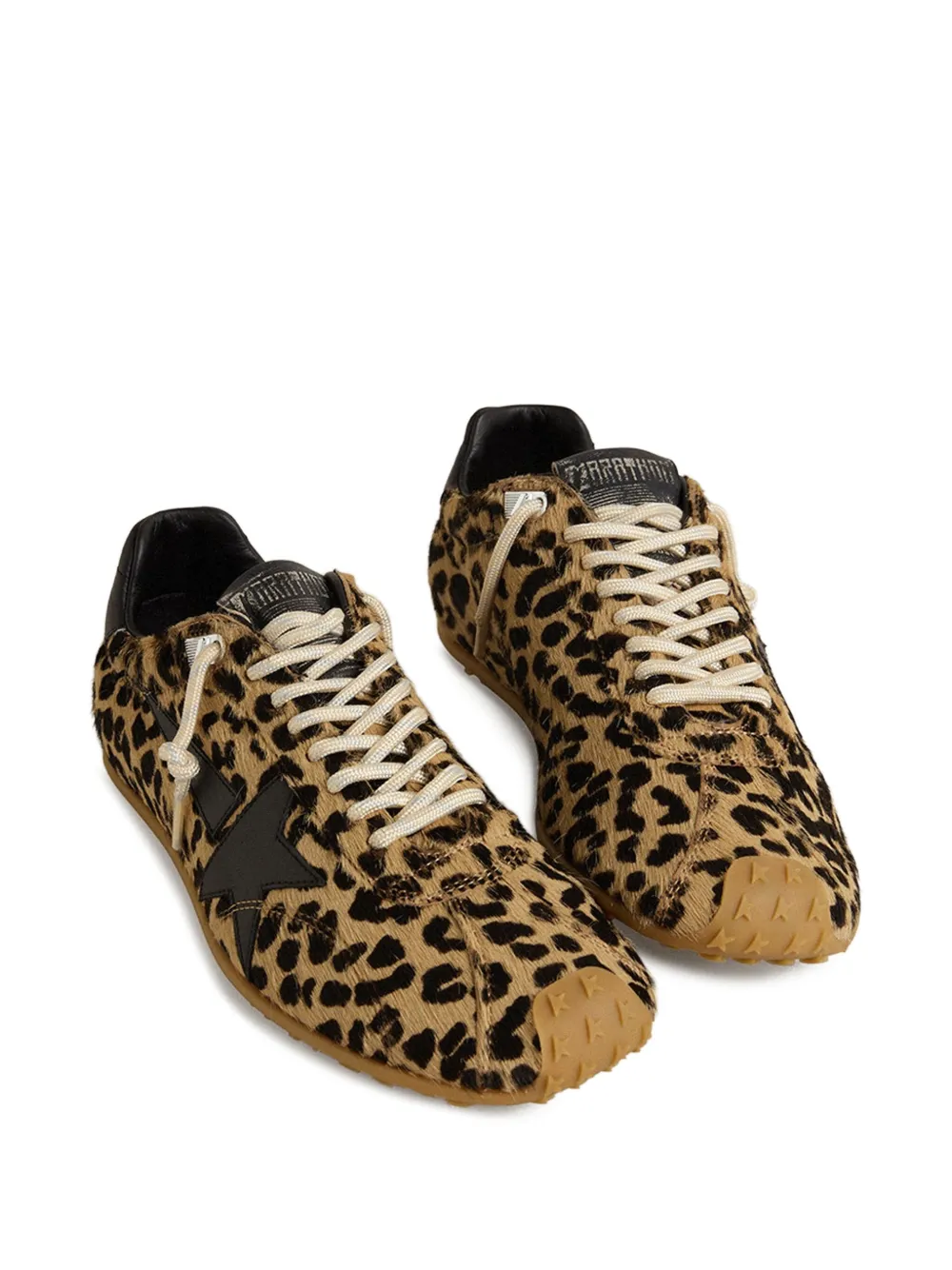 Golden Goose Marathon Speed Leopard-print Sneakers In Animal Print
