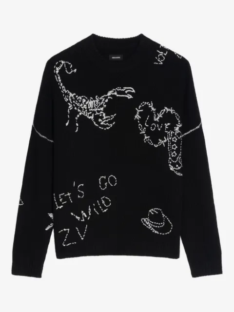 Zadig&Voltaire sudadera Baba con cuello redondo y bordado