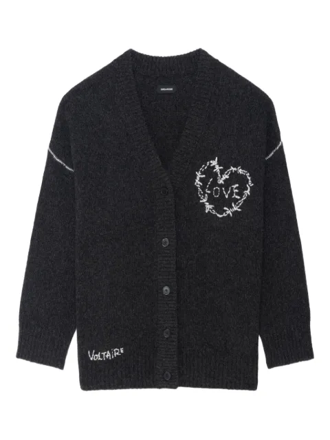 Zadig&Voltaire كارديغان 'آربا' مطرز بقلب
