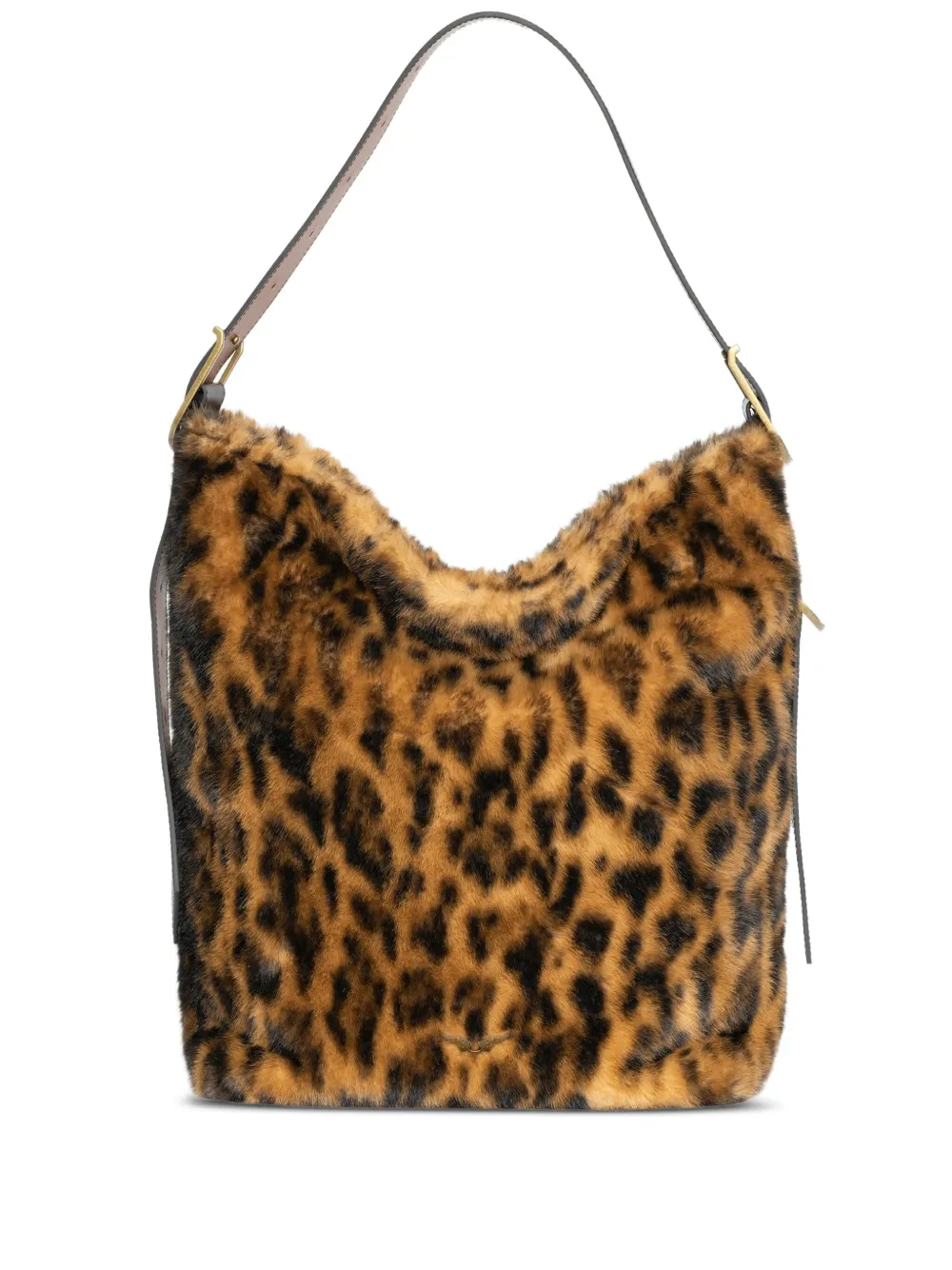 Zadig&Voltaire Tas met band en luipaardprint - Bruin