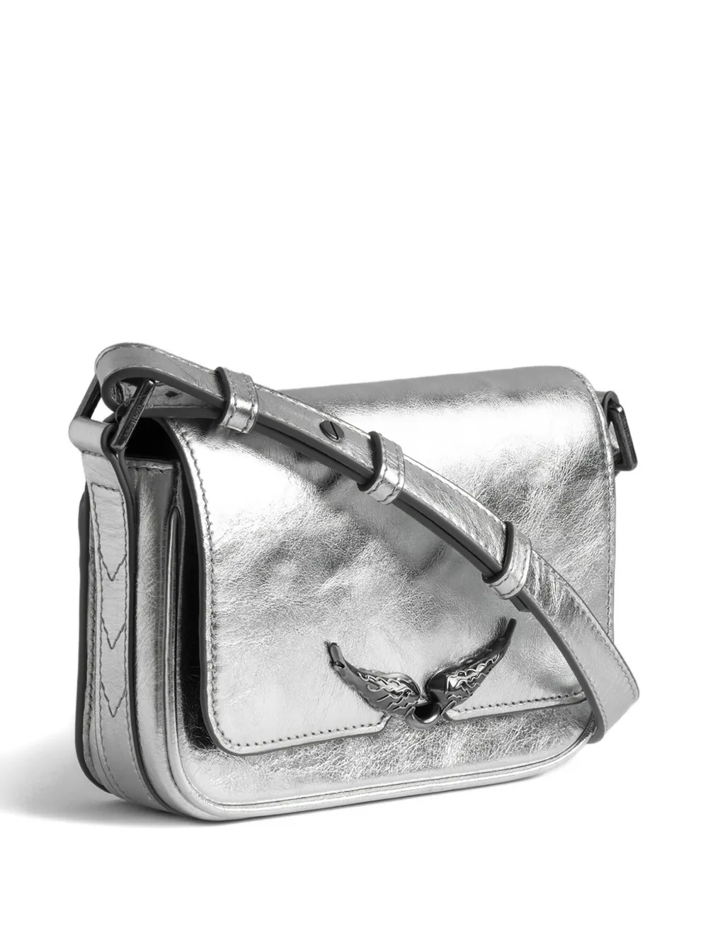 Zadig&Voltaire Le Zazi winged cross body bag Zilver