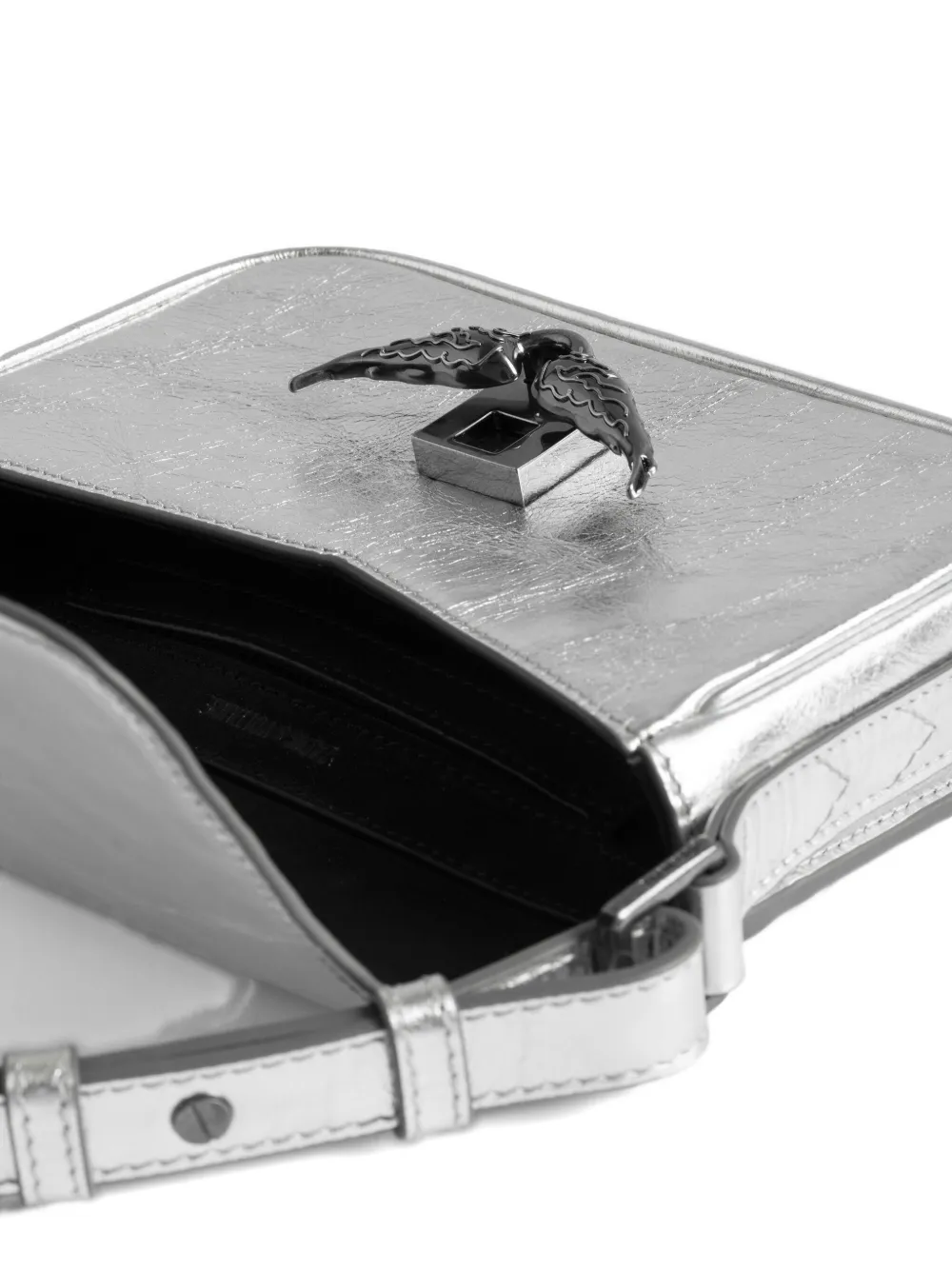 Zadig&Voltaire Le Zazi winged cross body bag Zilver