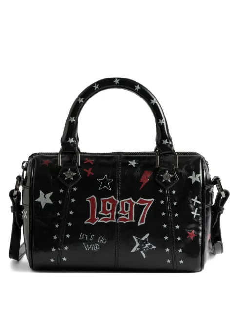 Zadig&Voltaire star-print leather clutch bag