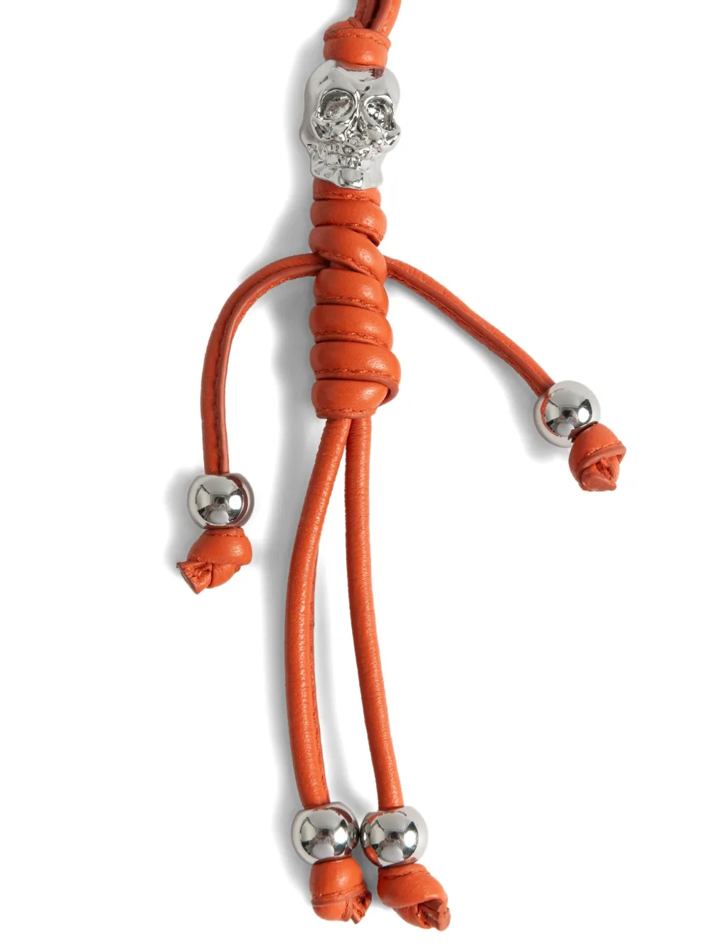 Zadig&Voltaire Leren sleutelhanger Oranje