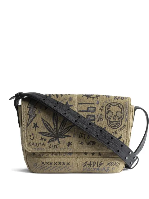 Zadig&Voltaire printed canvas cross body bag