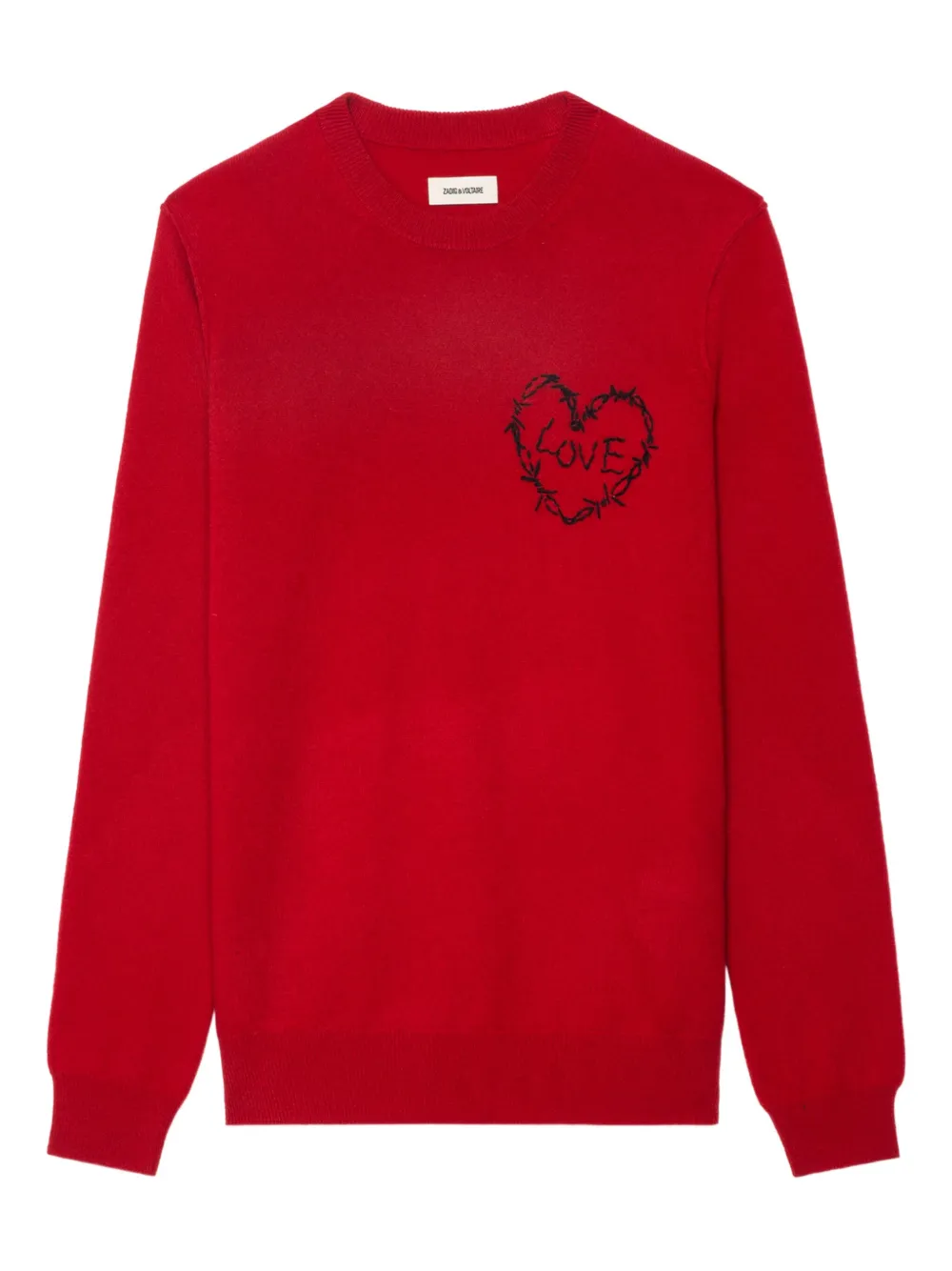 Zadig&Voltaire Kendy trui met hart Rood