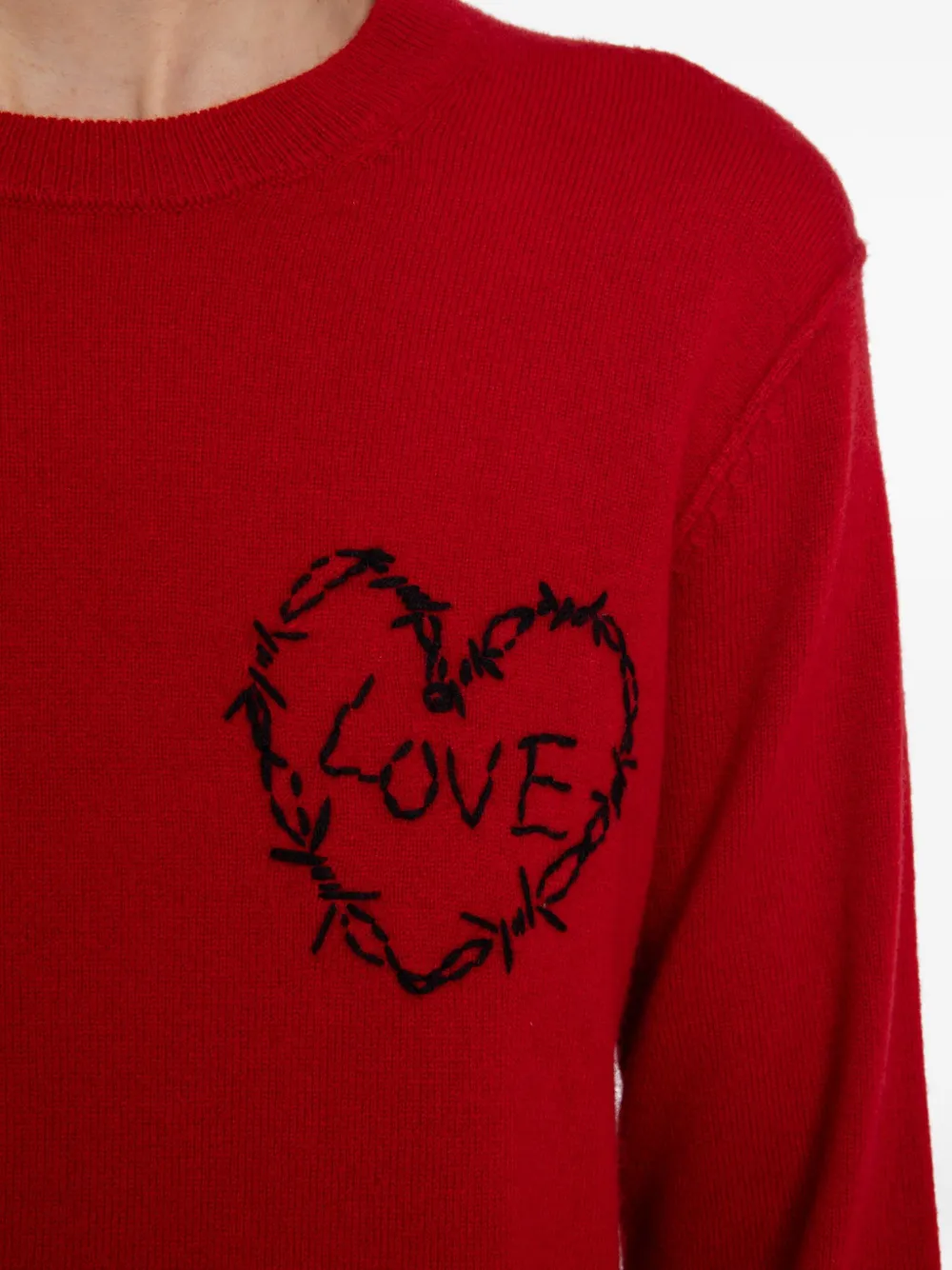 Zadig&Voltaire Kendy trui met hart Rood