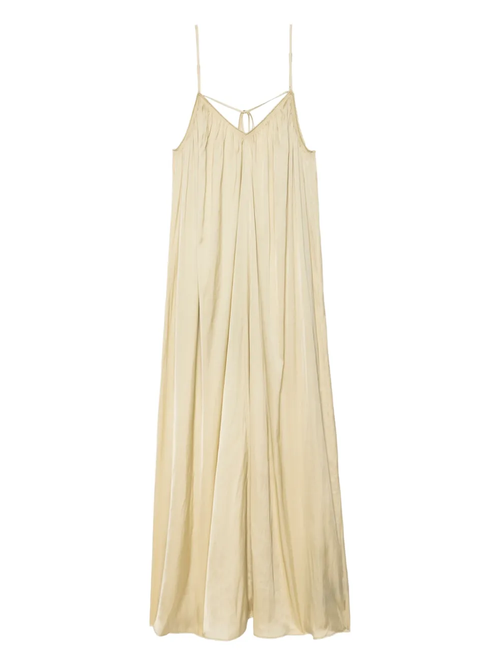 Zadig&Voltaire Ristym spaghetti-strap gathered maxi dress Beige