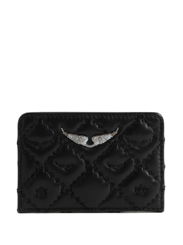 カードケース・名刺入れ ZADIG & VOLTAIRE ZV Soft Savage Pass Card Case - Black | Zadig&Voltaire