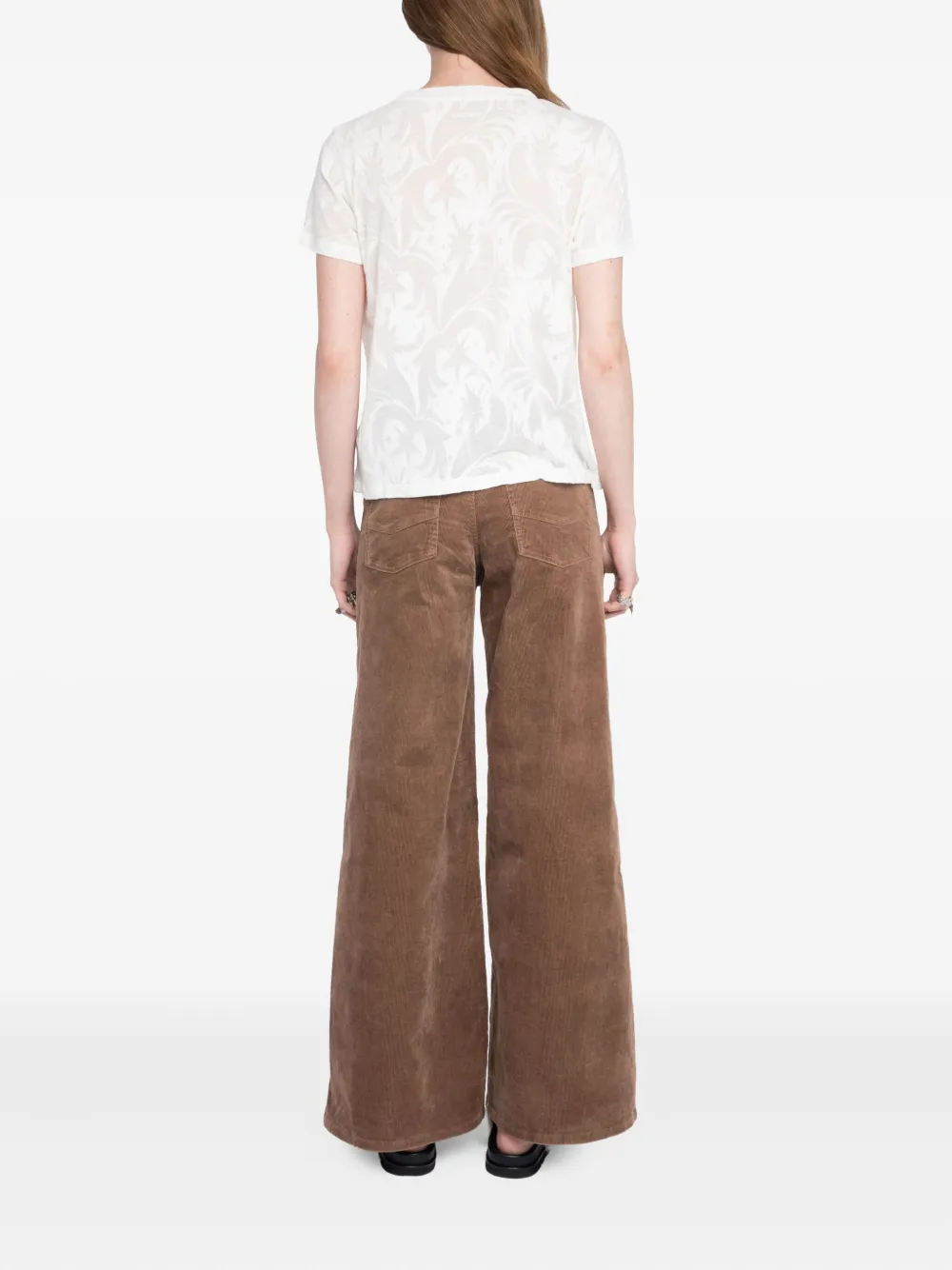 Zadig & Voltaire Star-print Short-sleeve T-shirt In White