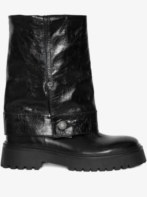 Zadig&Voltaire Angie black leather boots