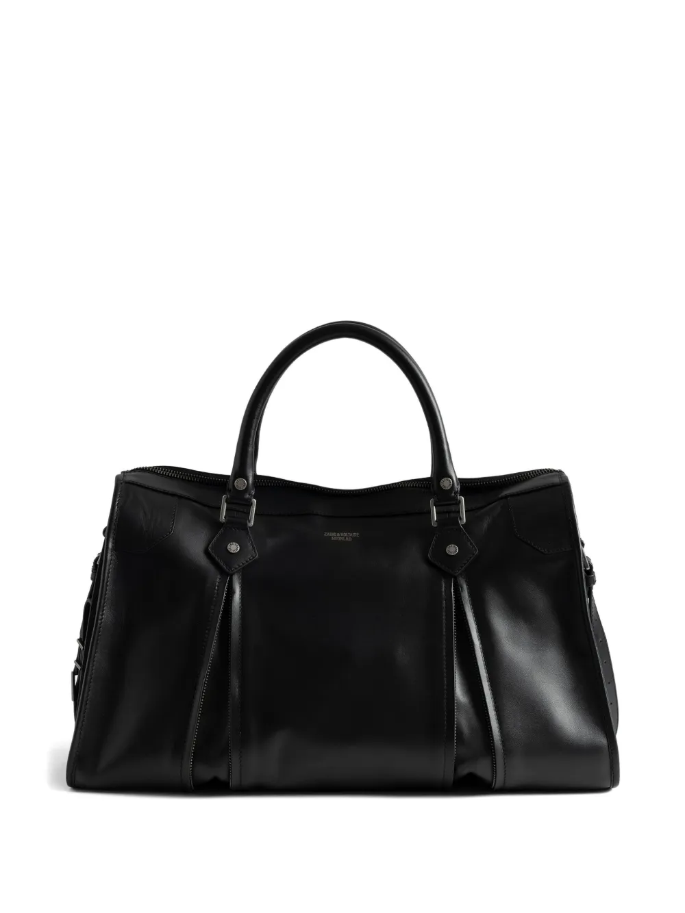 Zadig&Voltaire Sunny leren shopper met kwastje Zwart