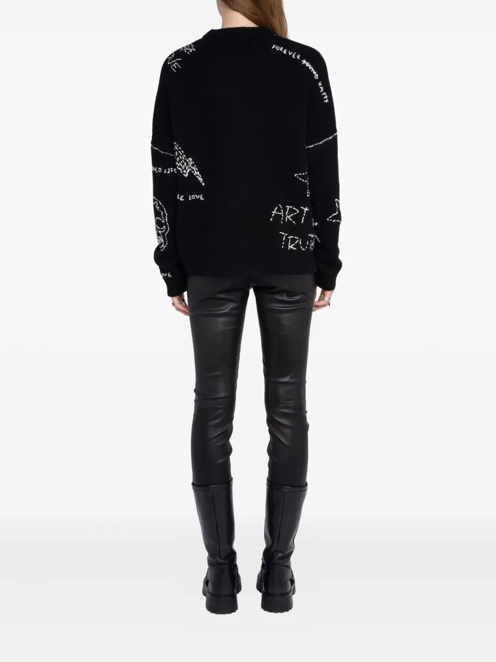 Zadig & Voltaire Baba Merino Sweater In Black