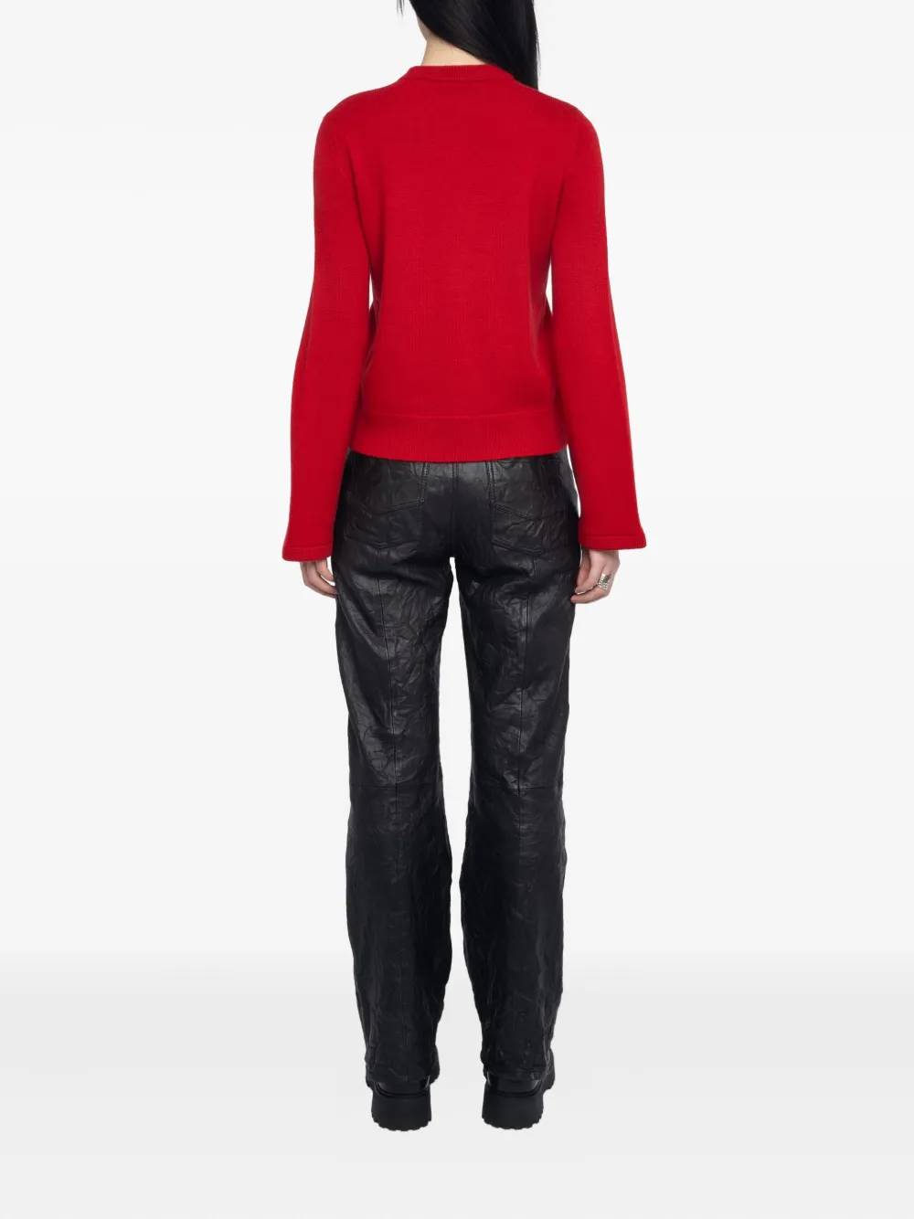 Zadig&Voltaire Lucas trui met knoopdetail Rood