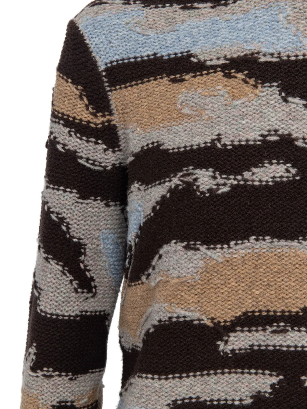 Zadig&Voltaire Malty patterned crew-neck sweater Grijs
