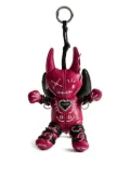 Zadig&Voltaire devil-wings leather keyring - Red