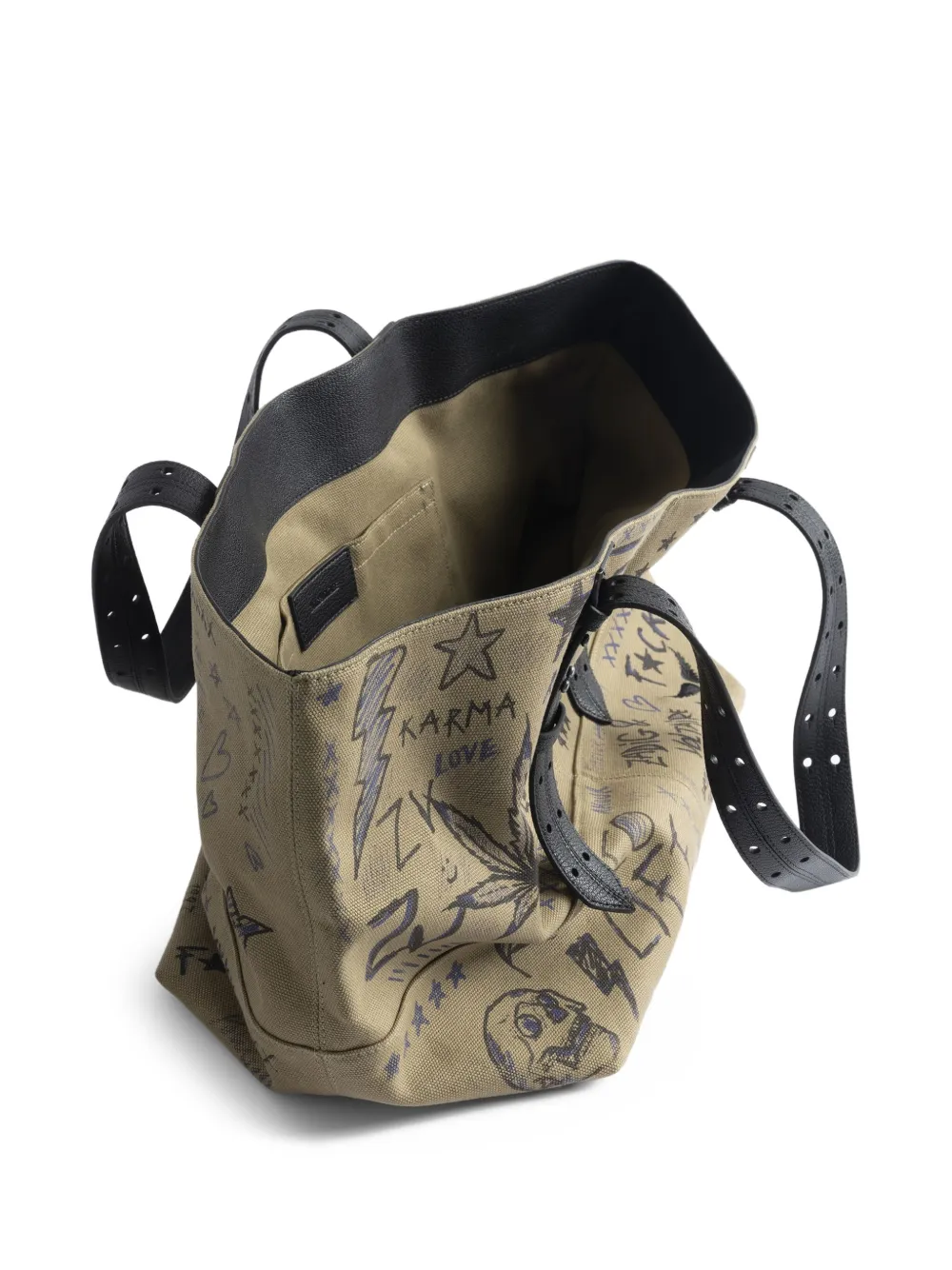 Zadig&Voltaire Shopper met print Beige