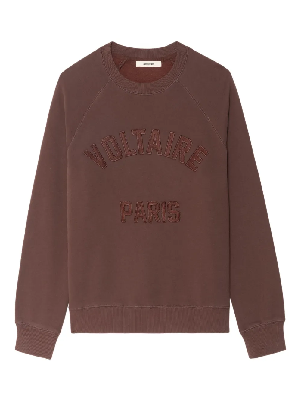 Zadig&Voltaire Sweater met logopatch Bruin