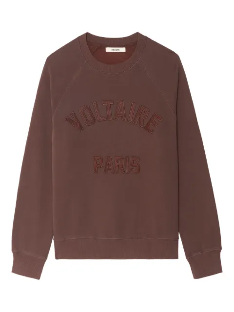 Zadig&Voltaire logo-patch cotton-blend sweatshirt
