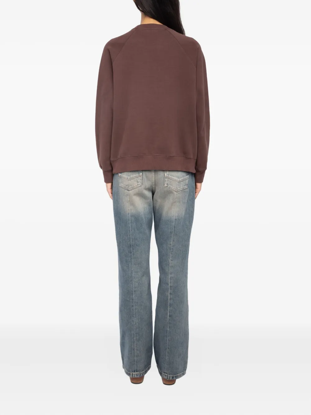 Zadig&Voltaire Sweater met logopatch Bruin