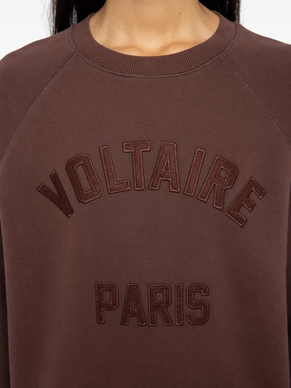 Zadig&Voltaire Sweater met logopatch Bruin