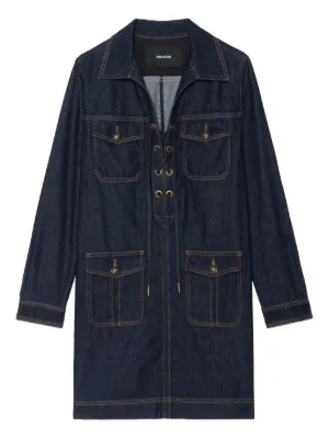 Sacai コットン ドレス | ブルー | FARFETCH JP